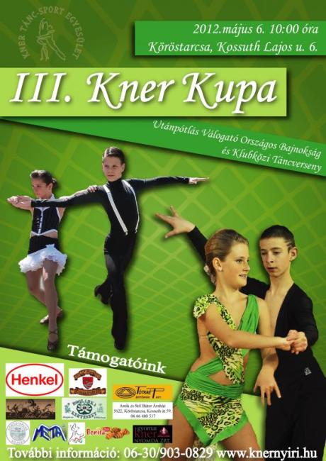 III. Kner Kupa- Utánpótlás Válogató OB és Klubközi Táncverseny Forgatókönyve